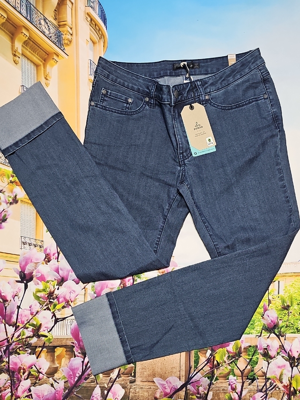 Prana‎ Kara Cuffed Jeans Size 10/30 New